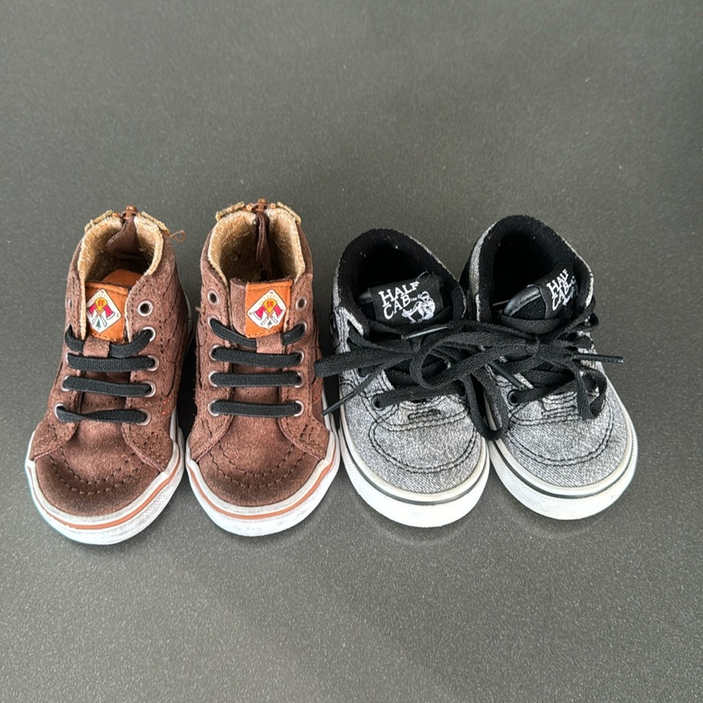 Two Pairs Vans Sneakers